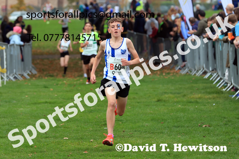 Boys Under-15s relay, 2025 Northern Cross Country Relays, Graves Park, Sheffield. Photo: David T. Hewitson/Sports for All Pics
